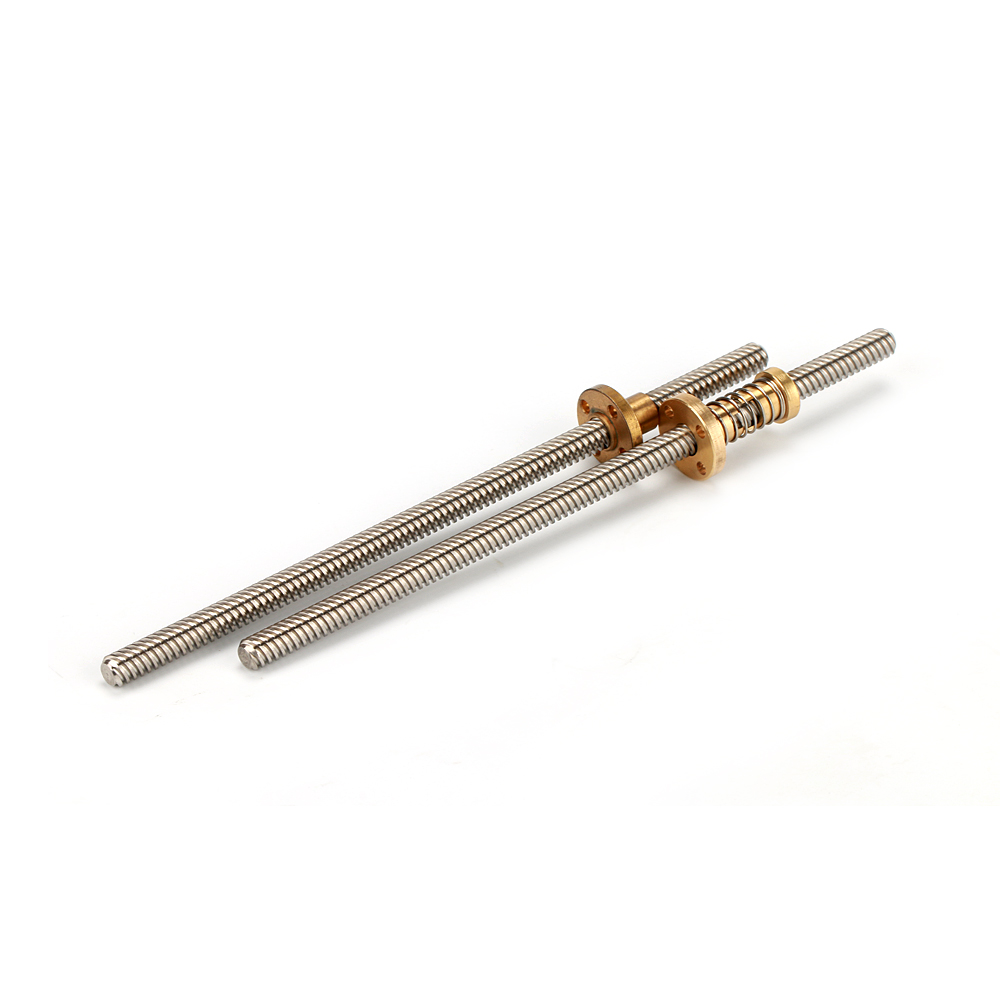stainless steel leadscrew 2mm pitch 4 start 8mm lead 600mm length TR8*8 ...