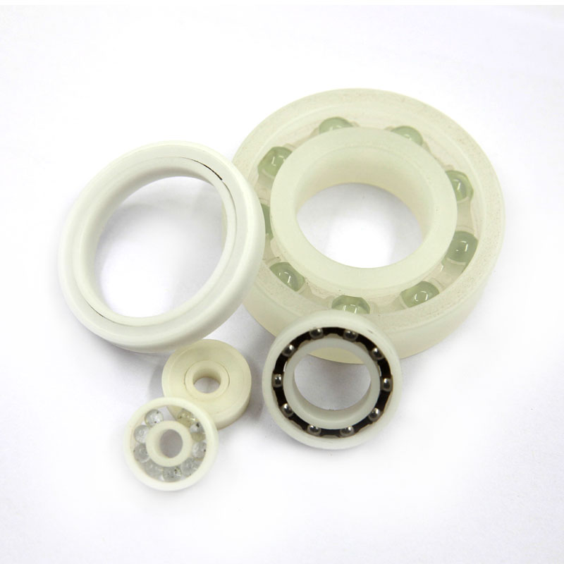 POM PP PTFE PEEK plastic ball bearing