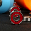 8pcs a set ABEC7 grade single red seal nylon cage skateboard size 8*22*7mm 608 ball bearing