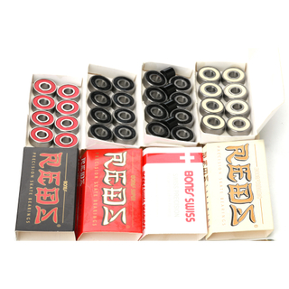 Professional skateboard rolamento chrome steel ABEC7 bones reds 608 single red seal in stock