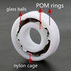 POM PP PTFE PEEK plastic ball bearing