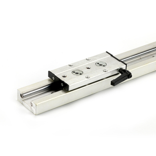 Extremely fast heavy-duty roller linear guide with built-in square double-axis SGR20 with locking slider SGB20-4