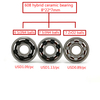 8pcs a set ABEC7 grade single red seal nylon cage skateboard size 8*22*7mm 608 ball bearing