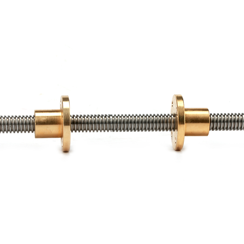 stainless steel Trapezoidal screw 12mm diameter Left thread right thread on one lead screw tr12