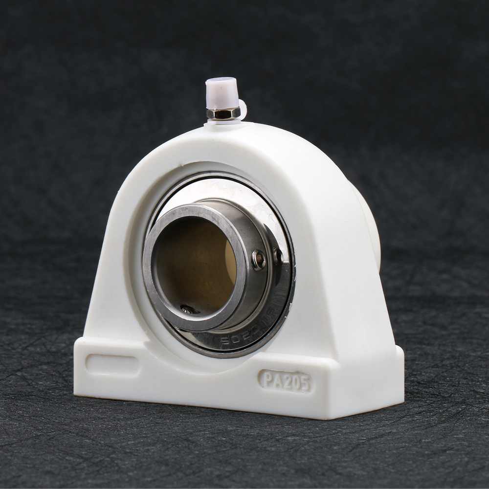 72mm diameter pillow block bearing SUCPA207 with white plastic housing and stainless steel bearing 