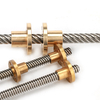 24mm Rolled thread trapezoidal lead screw Tr24x5 Tr24x4 for cnc kits