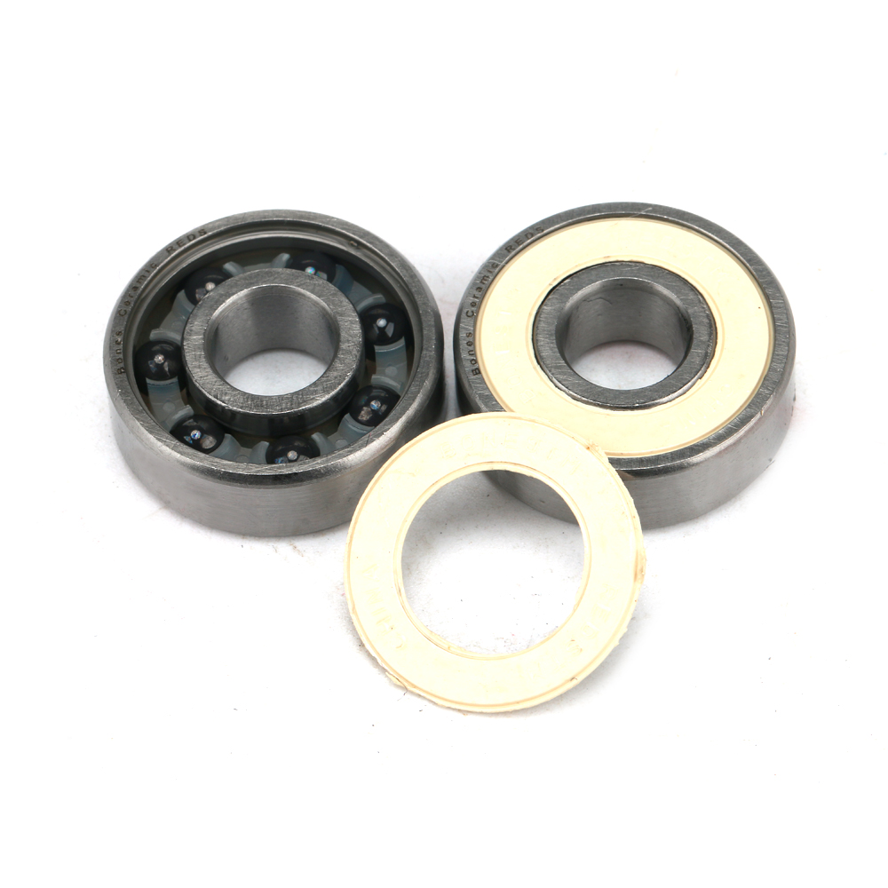 nylon cage si3n4 ceramic balls bones ceramic reds ABEC7 skateboard 608 8*22*7mm