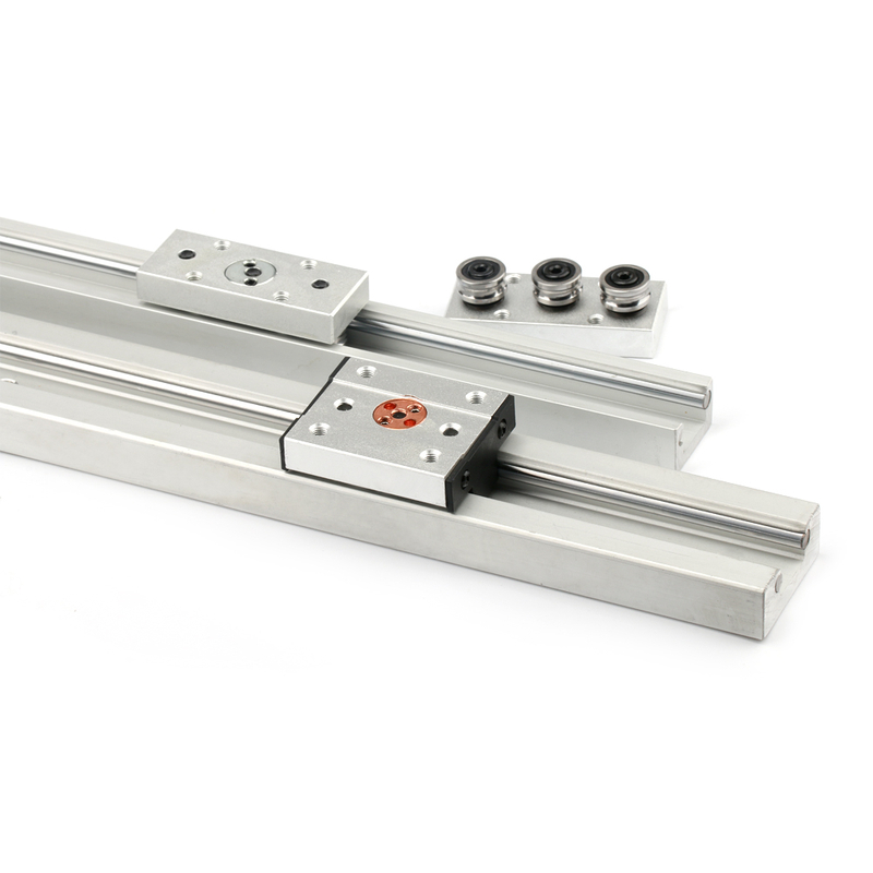 70mm width double shaft square linear guide SGR25 with roller guide bearing block SGB25-3 SGB25-4 SGB25-5 
