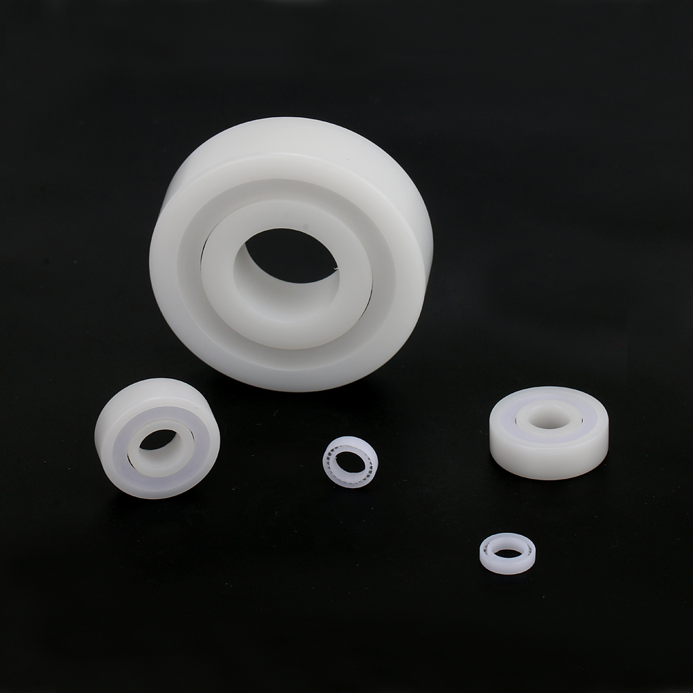 POM PP PTFE PEEK plastic ball bearing