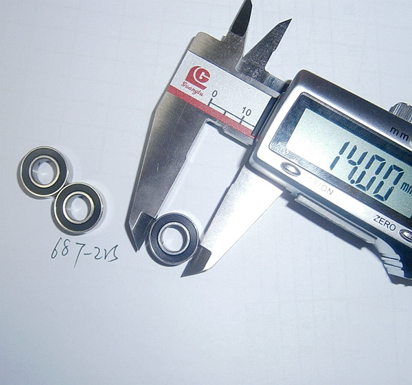687 2rs zro2 ceramic chrome steel bike deep groove ball bearing 7X14X5mm