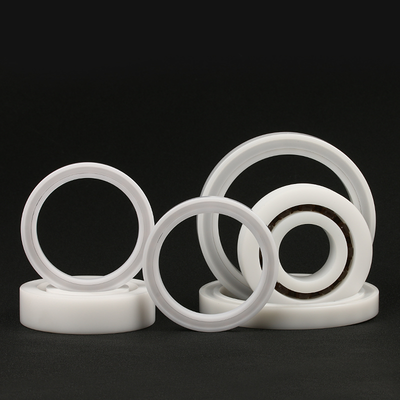 POM PP PTFE PEEK plastic ball bearing