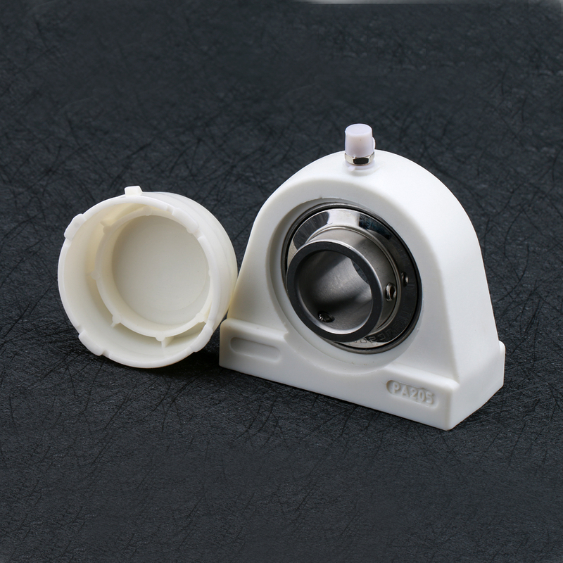 72mm diameter pillow block bearing SUCPA207 with white plastic housing and stainless steel bearing 