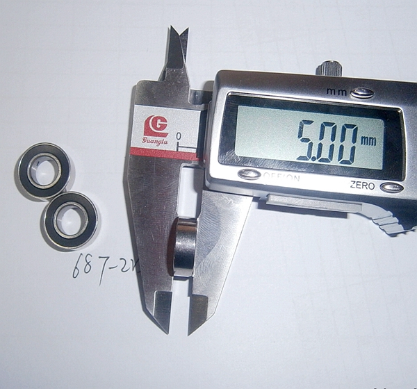 687 2rs zro2 ceramic chrome steel bike deep groove ball bearing 7X14X5mm