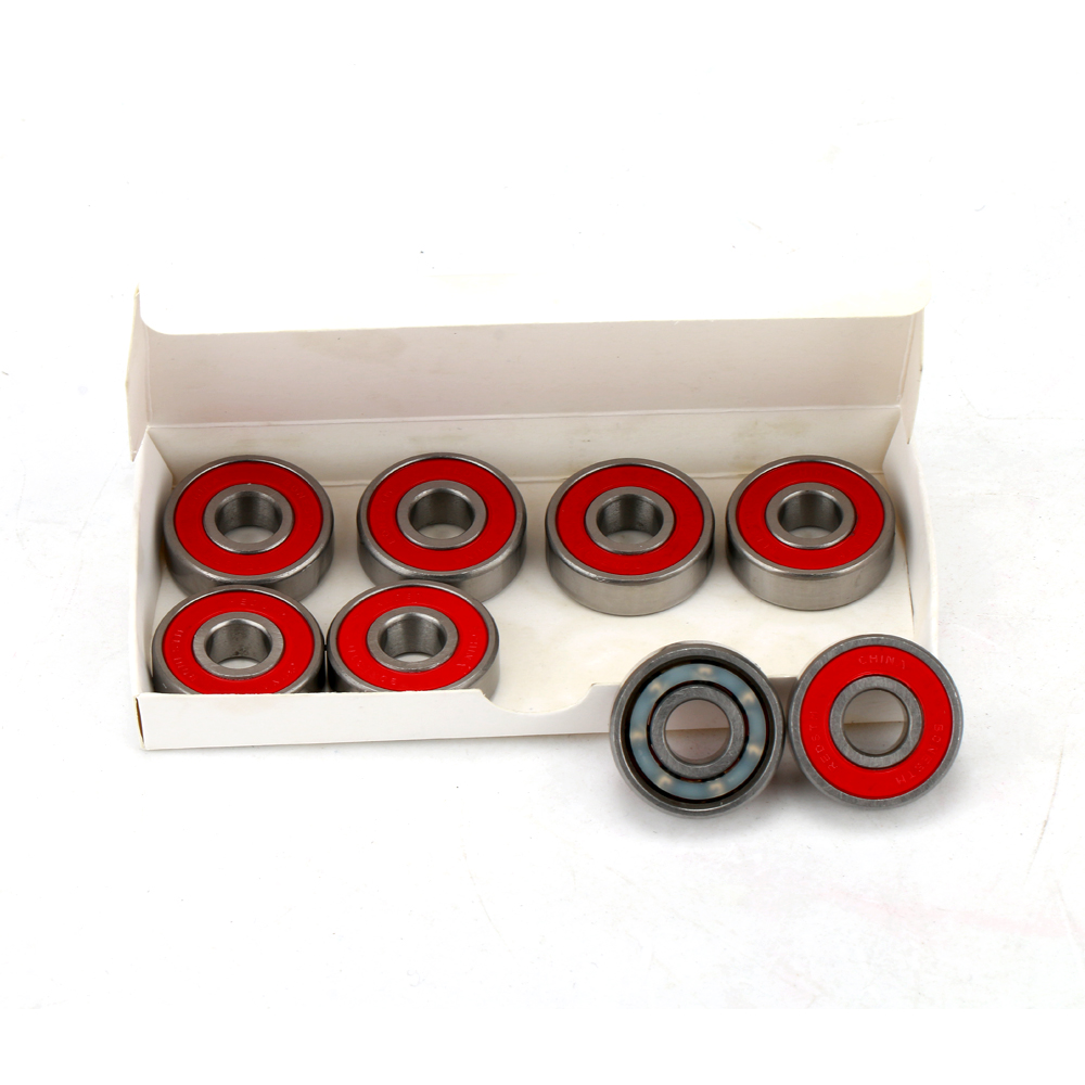 Professional skateboard rolamento chrome steel ABEC7 bones reds 608 single red seal in stock