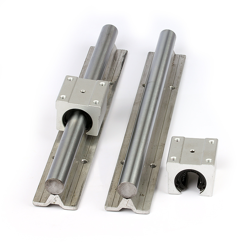 Customized length linear guide rail 30mm diameter SBR30 and open aluminum seat slider bearing SBR30UU