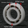 POM PP PTFE PEEK plastic ball bearing