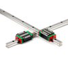 Flexible length linear motion rails and linear block HGR30