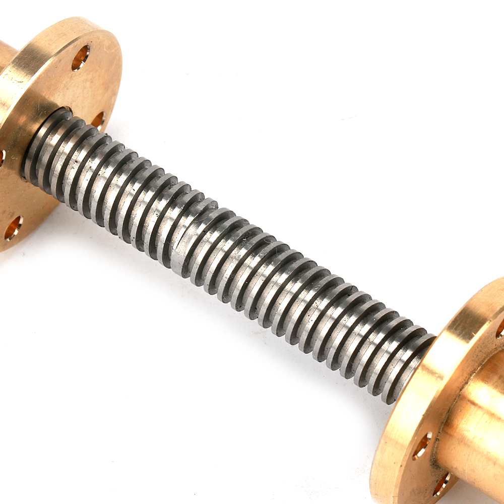 stainless steel Trapezoidal screw 12mm diameter Left thread right thread on one lead screw tr12