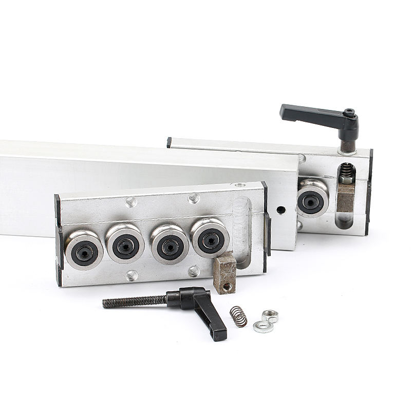 60mm width Built in double 8mm axis linear guide rail locking 3 4 5 wheels tracker roller slide aluminum profile SGR20 SGB20
