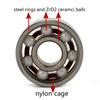 skateboard 7 6 5 balls hybrid ceramic ball bearing 608