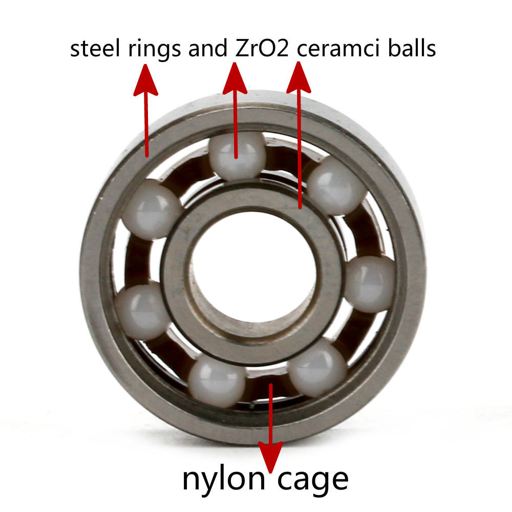 skateboard 7 6 5 balls hybrid ceramic ball bearing 608