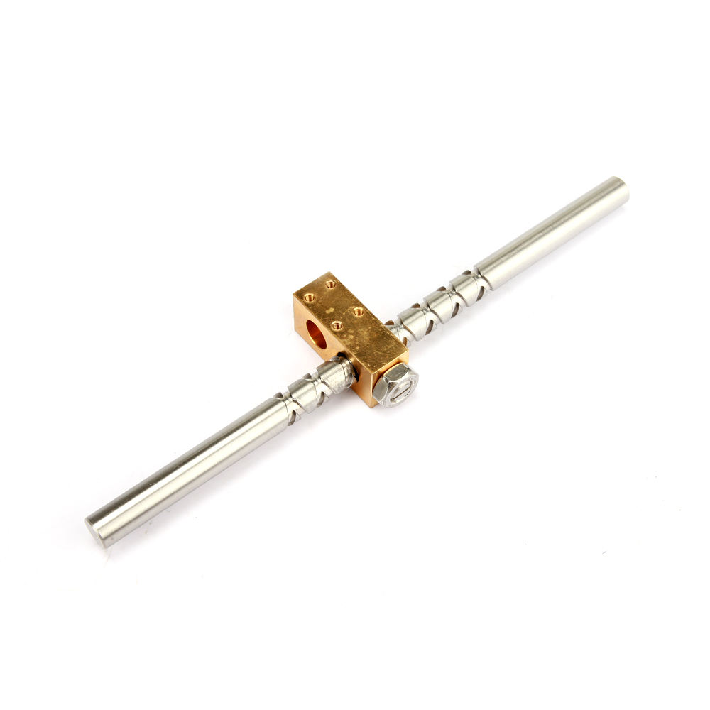 Customized 10mm stainless steel reciprocating lead screw with brass nut