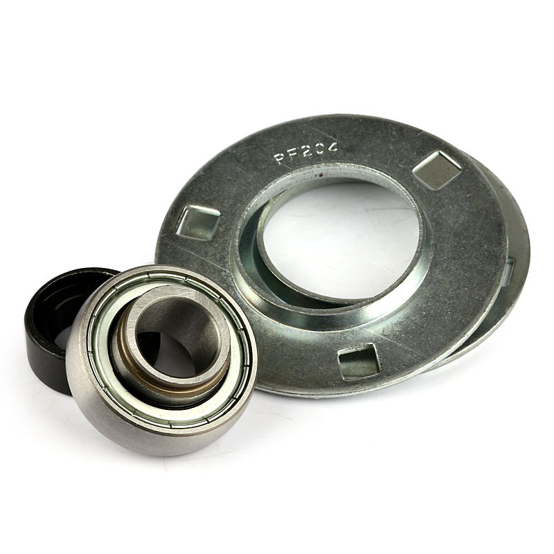30mm Stamped round 3 Bolts Flanged Mounted Bearings SAPF206