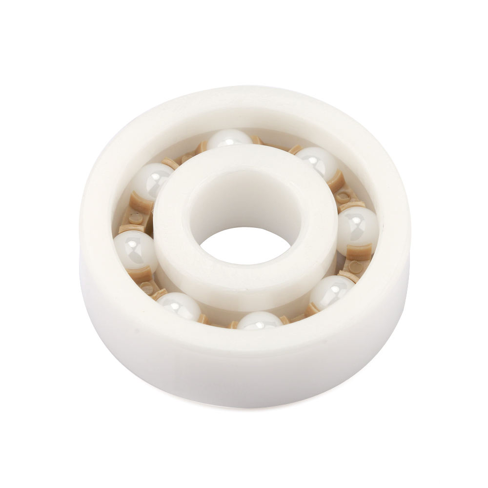 ZrO2 full ceramic bearing 6200 with PEEK cage