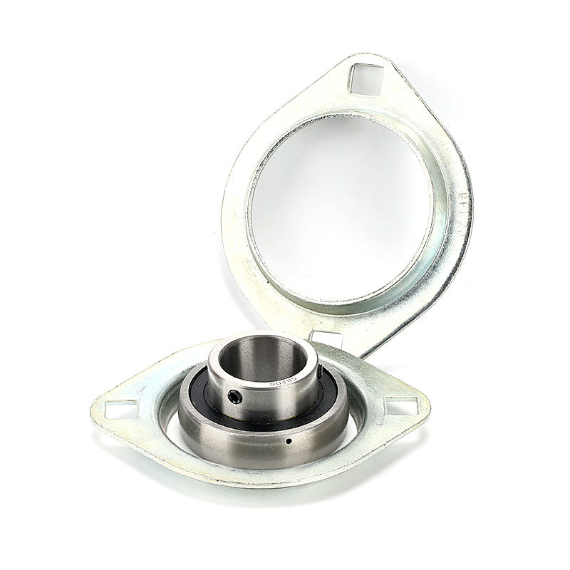 Round flange pressed steel housing PFL206 chrome steel bearing SB206 pillow block bearing SBPFL206