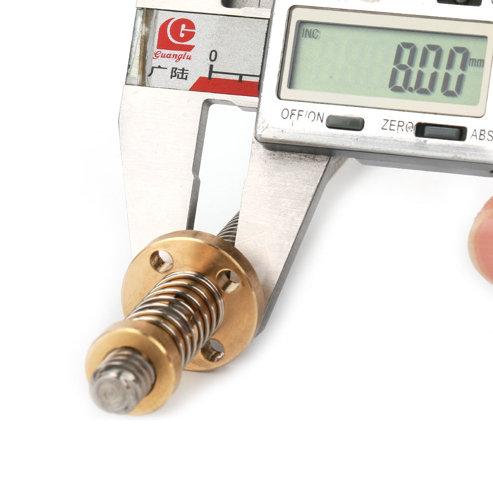 Tr8x8 304 stainless steel lead screw 1000mm length withanti-backlash