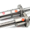 Chrome steel C7 grade 16mm diameter ball screw with double nut DFU1605