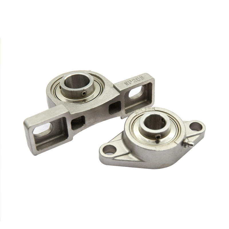 High quality 2 bolt mount holes oval flange stainless steel pillow block bearing housing SSUCFL207-20