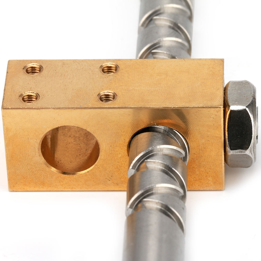 20mm diameter 20mm pitch 250mm effective travel stainless steel reciprocating lead screw with brass nut