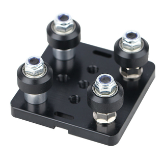 For 3D printer parts 2040 V slot aluminum mini five wheel plate pom pulley with bearings set
