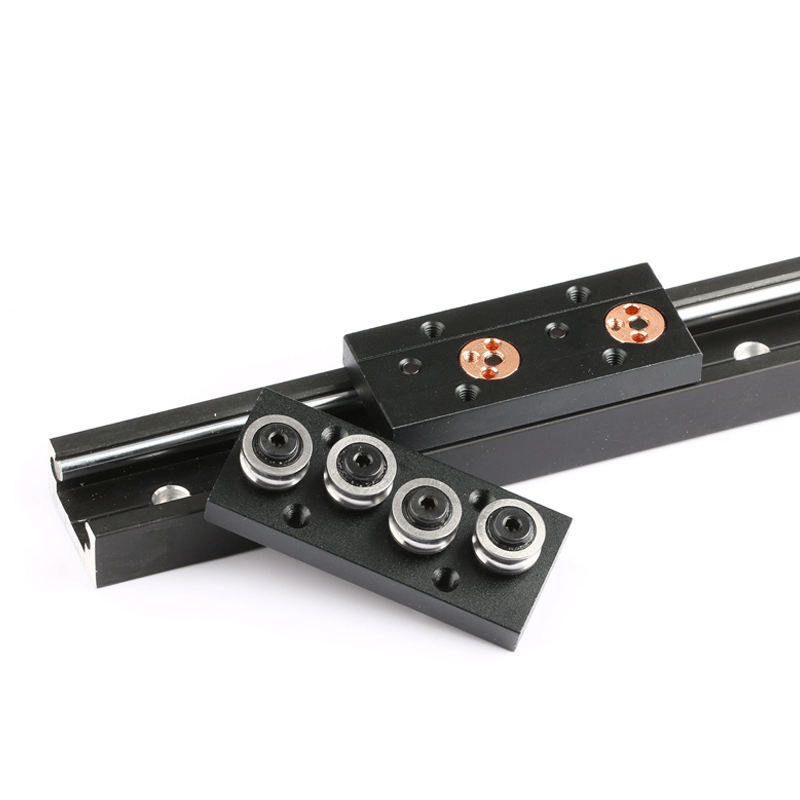 28mm 32mm width Built in double axis linear guide rail tracker roller slide woodworking machinery CNC aluminum profile SGR10 E
