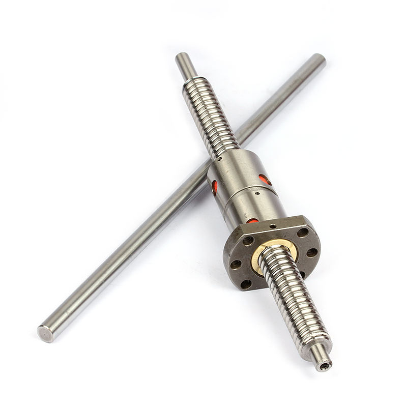 Chrome steel C7 grade 40mm ball screw SFU4010 double nut DFU4010