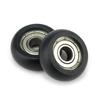 8*29*10mm nylon POM POM 608ZZ bearing steel roller small wheel plastic coated bearing moving pulley 608