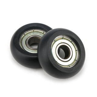 8*29*10mm nylon POM POM 608ZZ bearing steel roller small wheel plastic coated bearing moving pulley 608