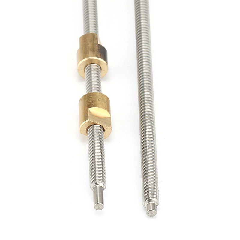 Right-Hand threaded and Left-Hand threaded T screw 20mm Twin Lead rolled thread screw Rods with Nuts