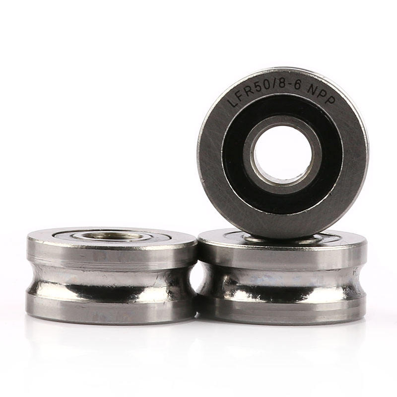 Rail wheel U-groove roller Guide roller Bearings LFR5204-16