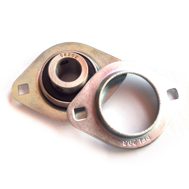 15mm diameter stamped oval 2 bolt flanged mounted bearings pillow block bearing SBPFL202
