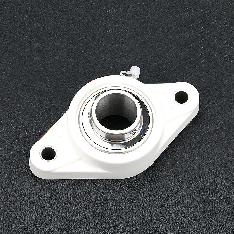 White plastic seat stainless steel bearing white plastic cover pillow block bearing SUCFL206-20