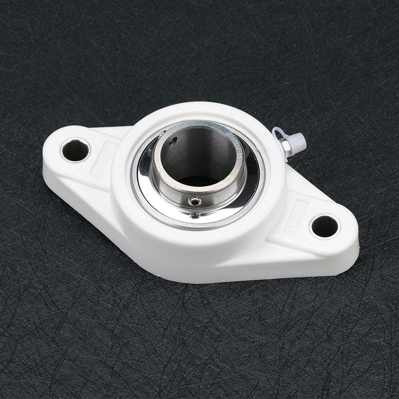 White plastic seat stainless steel bearing white plastic cover pillow block bearing SUCFL206-20