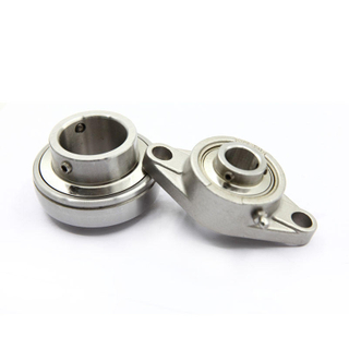 High quality 2 bolt mount holes oval flange stainless steel pillow block bearing housing SSUCFL207-20