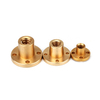 Tr16*4 trapezoidal thread lead screw 16mm diameter length 200mm with one bras nut without end machining