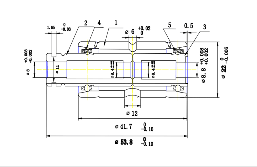 8mm inner size GT28R GT30 GT35 turbocharger turbine shaft speed full ball hybrid ceramic bearing turb bearing