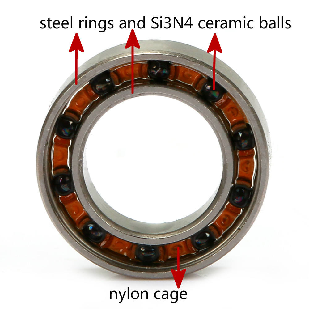 GCR15 Chrome steel 440 Stainless steel hybrid ceramic flange deep groove ball bearings L1050 2RS SMR105ZZ MF105ZZ