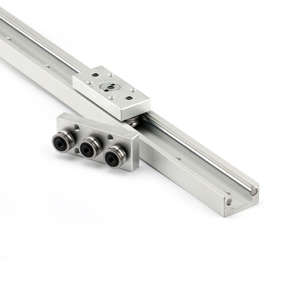 28mm 32mm width Built in double axis linear guide rail tracker roller slide woodworking machinery CNC aluminum profile SGR10 E