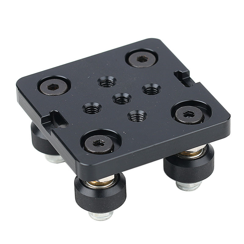 For 3D printer parts 2040 V slot aluminum mini five wheel plate pom pulley with bearings set