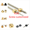 TR8*8 Left hand threaded or right hand filetage trapezoidal Leadscrew 1000mm with flanged nut 8mm/turn